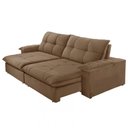Ver imagem 4 de Sofá Gaia Veludo 02 Módulos 100 Cm B25cm Meu Sofá Online B016 Veludo Marrom