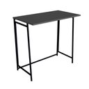 Ver imagem 2 de Mesa Dobrável Portátil 80cm X 77,5cm Industrial Pés em Metal Cor:grafite com Preto