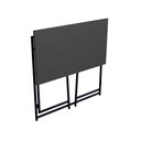 Ver imagem 4 de Mesa Dobrável Portátil 80cm X 77,5cm Industrial Pés em Metal Cor:grafite com Preto