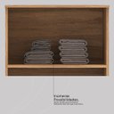 Ver imagem 7 de Armário Multiuso 1,8 M 2 Portas 4 Prateleiras - Viena:amendola Touch/off White