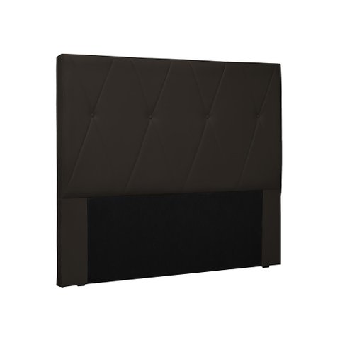Cabeceira Aquilla Para Cama Box King 195 cm Corino Marrom - D’Rossi