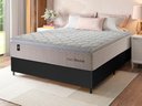 Ver imagem 1 de Conjunto Cama Box Casal c/ Molas Ensacadas Roma Preto 138x188x71