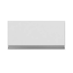 Armário Aéreo Geladeira e Lavanderia 1 Porta 0,60m MDF BP Branco TX - SSX Multicoisas
