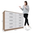 Ver imagem 3 de Cômoda Austin 10 Gavetas - Demolição / Branco Demolição / Branco