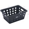 Caixa Organizadora Plástica Cesto Pequeno Alça Lateral Preta - 2