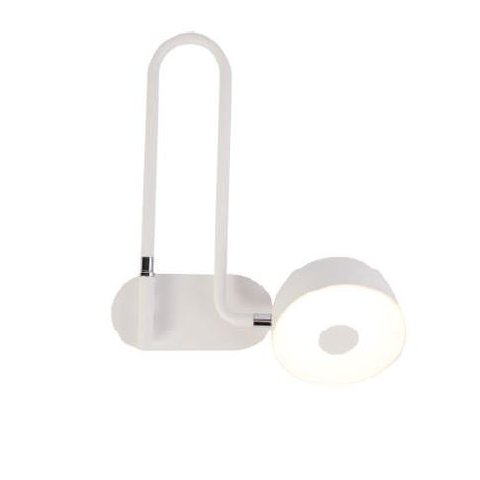 Arandela Bella Muffin Gn004s Led 12w 3000k Articulável Metal Branco