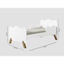 Ver imagem 3 de Mini Cama Infantil com Proteção Lateral Branco