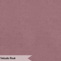 Banco Recamier Estofado Luana Base Gold Veludo Rosê - Montanaris Decor - 7