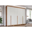 Ver imagem 1 de Guarda Roupa 6 Portas e 6 Gavetas Guarapari Cinamomo/off White - Panan