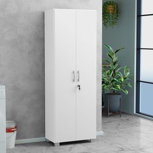 Armário Multiuso Vegas 2 Portas com Chave Branco San Marino
