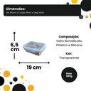 Ver imagem 5 de Pote Hermético Vidro Borossilicato Tampa de Silicone 1040ml
