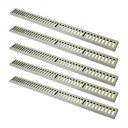 Ver imagem 1 de Kit 5 Ralo Grelha Linear Caixilho em Alumínio Bege 20x100cm