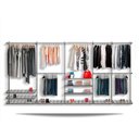 Ver imagem 1 de Guarda roupa closet aramado aberto armário modulado roupeiro 4,00 BR