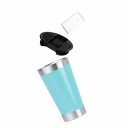 Ver imagem 1 de Copo Térmico Tr-051 502ml Inox com Tampa e Abridor de Garrafas:Azul Turquesa