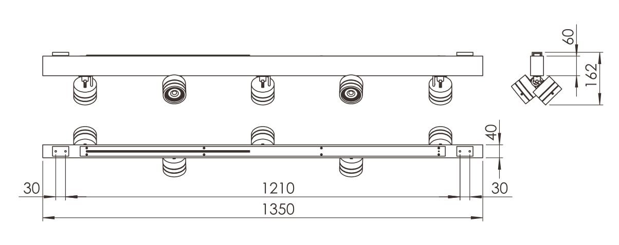 PENDENTE HORIZONTAL MADEIRA MACIÇA CAROLINA LED 35W 3500LM  CABO - 7