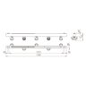 PENDENTE HORIZONTAL MADEIRA MACIÇA CAROLINA LED 35W 3500LM  CABO - 7