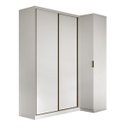 Ver imagem 7 de Guarda Roupa de Canto Porta de Correr 3 Portas Mdf Altezza Clean Belmax:branco