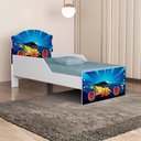 Ver imagem 6 de Mini Cama Livia Mdf 153x79 Cm Azul Decmade