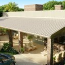 Ver imagem 3 de Kit 20 Telhas Colonial PVC 2,30x0,86cm 5 Ondas Permatti