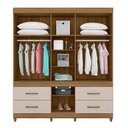 Ver imagem 3 de Guarda Roupa Casal Guarujá 6portas+4gavetas+espelho-demóbile:amendola Touch/off-white