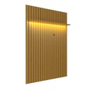 Ver imagem 2 de Painel para Tv até 70 Polegadas Morganite 1 Prateleira com Led Cedro - Pnr Móveis