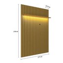 Ver imagem 3 de Painel para Tv até 70 Polegadas Morganite 1 Prateleira com Led Cedro - Pnr Móveis
