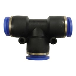 União Emenda em T Pu 6mm | Engate Rápido Pneumático | Compressores - 3