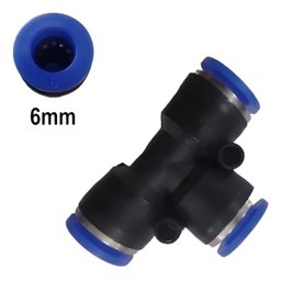 União Emenda em T Pu 6mm | Engate Rápido Pneumático | Compressores - 2