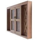 Ver imagem 3 de Janela de Correr com Tela 6 Folhas Celeiro 120x160cm Madersilva