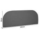 Ver imagem 3 de Painel Suspenso Cabeceira Orgânica Império para Box Casal 140cm Bouclê - Sofa Store:bouclê Cinza Gra