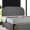 Ver imagem 2 de Painel Suspenso Cabeceira Orgânica Império para Box Casal 140cm Bouclê - Sofa Store:bouclê Cinza Gra