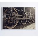Ver imagem 1 de Quadro Rodas Trem 90x60 Cm Adesivo Fotográfico