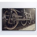 Ver imagem 2 de Quadro Rodas Trem 90x60 Cm Adesivo Fotográfico