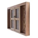 Ver imagem 3 de Janela de Correr com Tela 6 Folhas Celeiro 120x200cm Madersilva