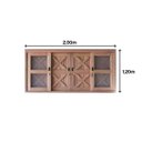 Ver imagem 4 de Janela de Correr com Tela 6 Folhas Celeiro 120x200cm Madersilva