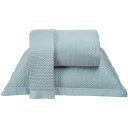 Ver imagem 1 de Kit Colcha Casal Satinatta Cetim 100% Póliéster 220x240cm Tessi Azul Lago