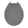 Assento Sanitário Poliéster para Louça Porto (luzarte) Aço (reb. Oculto) Cinza Escuro - 1