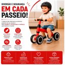 Ver imagem 2 de Bicicleta de Equilíbrio Infantil Vermelha sem Pedal 4 Rodas com Assento Anatômico e Guidão com Limit