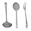 Ver imagem 4 de 6 Utensílios de Cozinha Brinox Pegador de Massa Concha Colher Arroz Garfo Trinchante