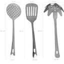 Ver imagem 3 de 6 Utensílios de Cozinha Brinox Pegador de Massa Concha Colher Arroz Garfo Trinchante