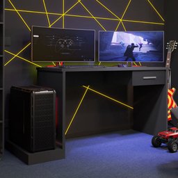 Mesa Gamer Escrivaninha para Computador Drx 9000 Quarto - Preto - 2