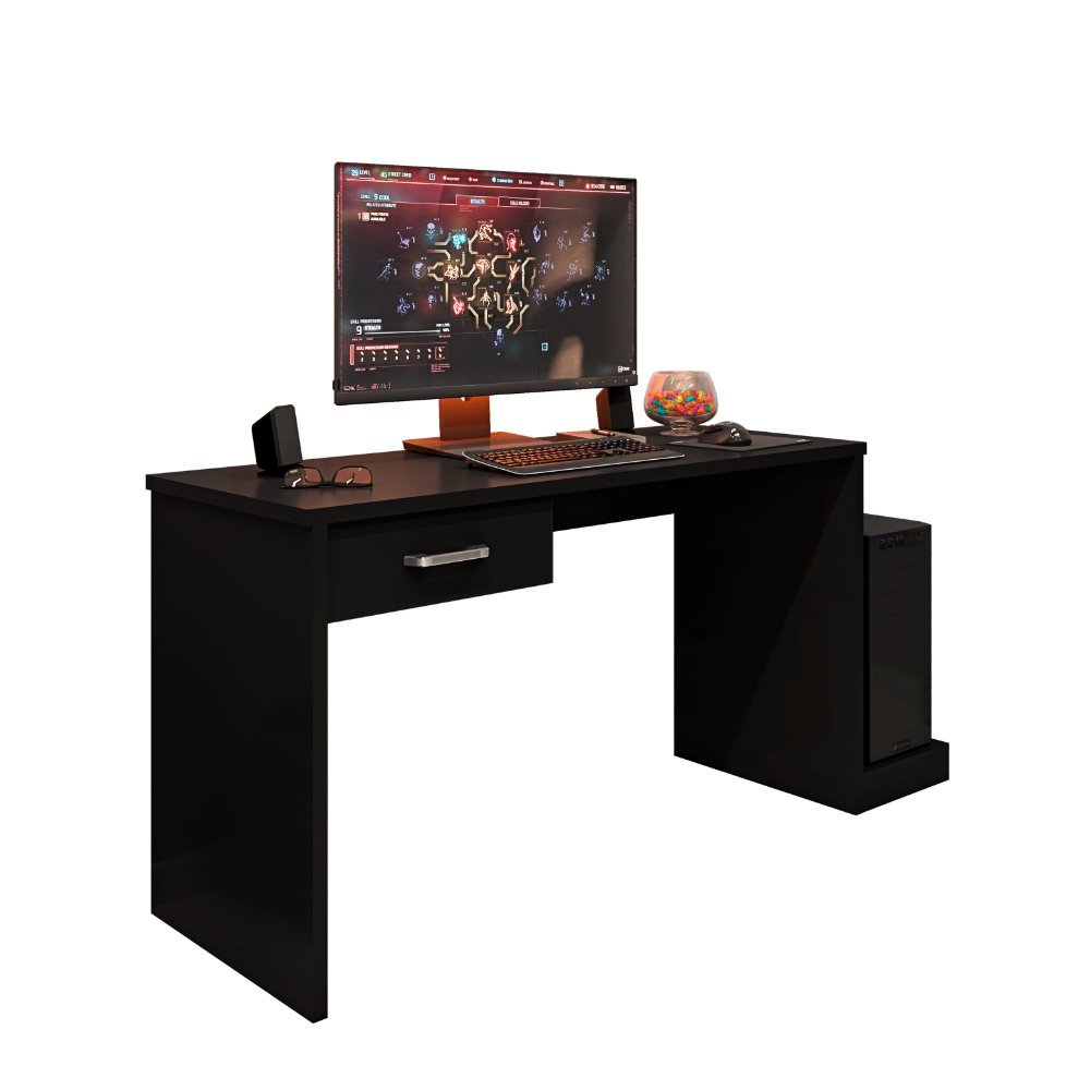 Mesa Gamer Escrivaninha para Computador Drx 9000 Quarto - Preto - 1