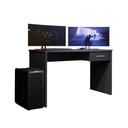 Ver imagem 1 de Mesa Gamer Escrivaninha para Computador Drx 9000 Quarto - Preto