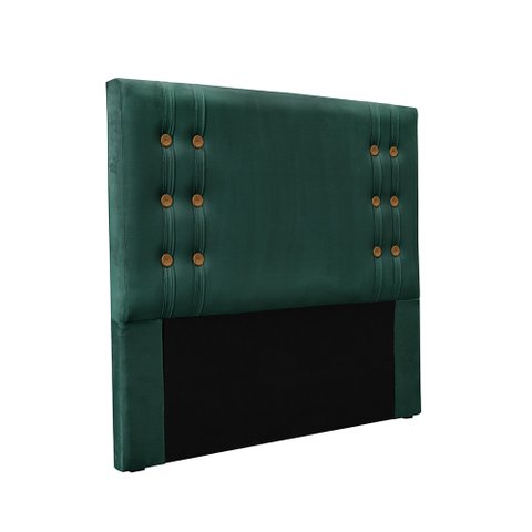 Cabeceira Cama Box Queen 160 Cm Gênova Veludo Verde S04 - D'Rossi