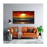 Quadro Paisagens e Natureza Beautiful Sunset C/ Moldura Prata:100 X 70 Cm - 2