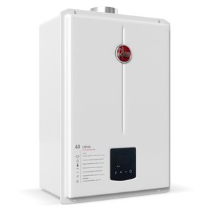 Aquecedor de Água a Gás Digital Rheem 39,5 Litros Gn Bivolt Branco