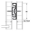 Ver imagem 3 de Corrediça Telescópica H45s 400mm (25kg) Zincada Hafele 01 Par