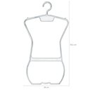 Ver imagem 3 de Cabide Silhueta Biquíni Adulto Organizador Expositor de Roupas Transparente Plástico