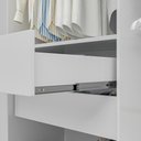 Ver imagem 3 de Guarda Roupa Casal Crsal-Grp 8 Portas de Bater 4 Gavetas MDP com Espelho Branco Multimóveis 241cm