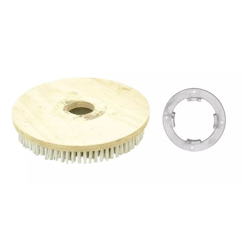 Escova Para TAPETES E CARPETES 350 mm COM Flange Para Enceradeira CERTEC, Mebal, Lemarte Entre Outra